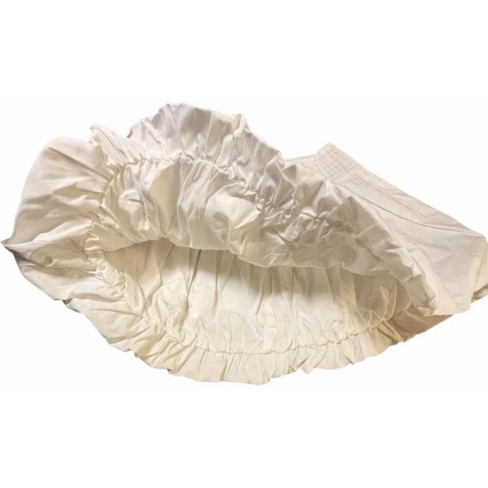 Torn by Ronny Kobo Florence Bubble Mini Skirt White Cotton NWT‎ Medium